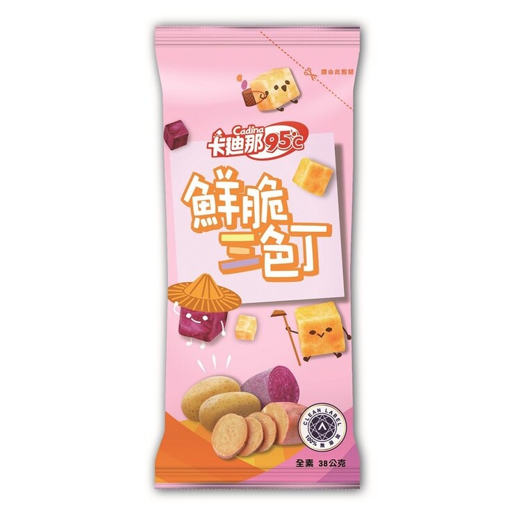 Cadina 95℃ Crispy Mixed Sweet Potato 38 g X 16-Pack