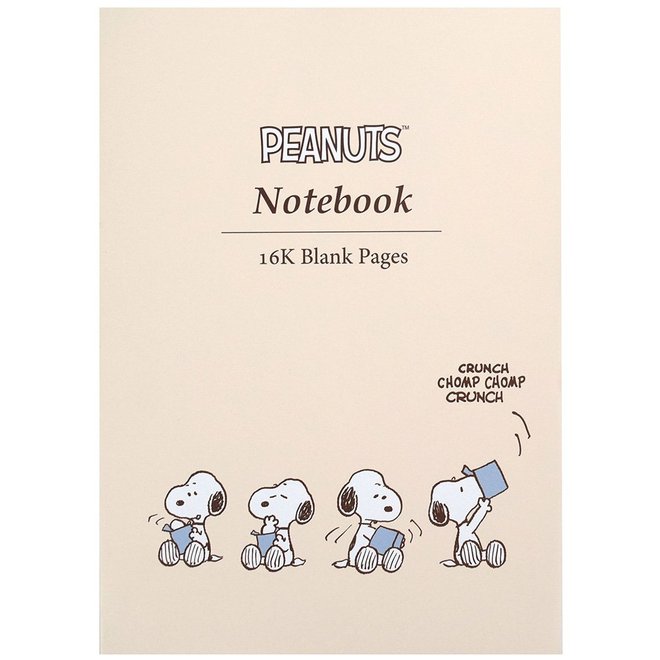 PEANUTS Fixed Blank Notebook 16K