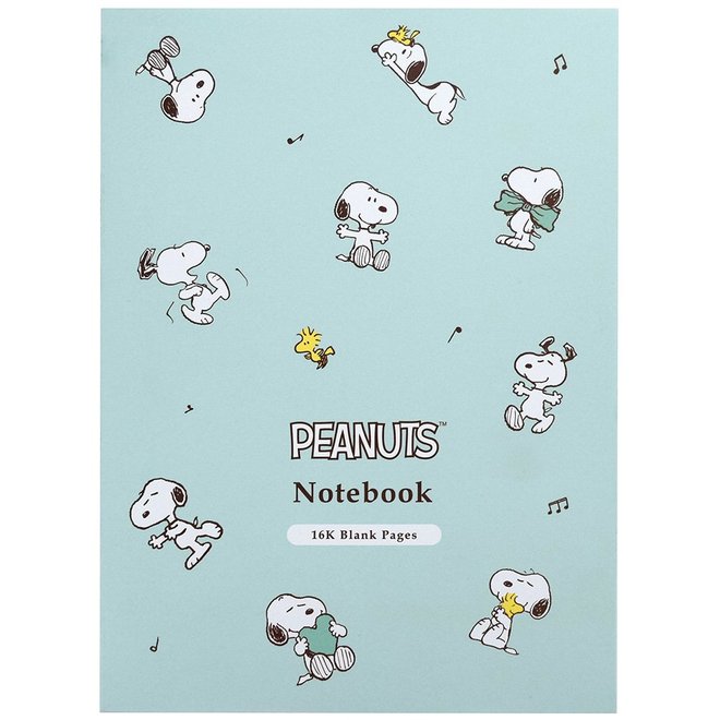 PEANUTS Fixed Blank Notebook 16K