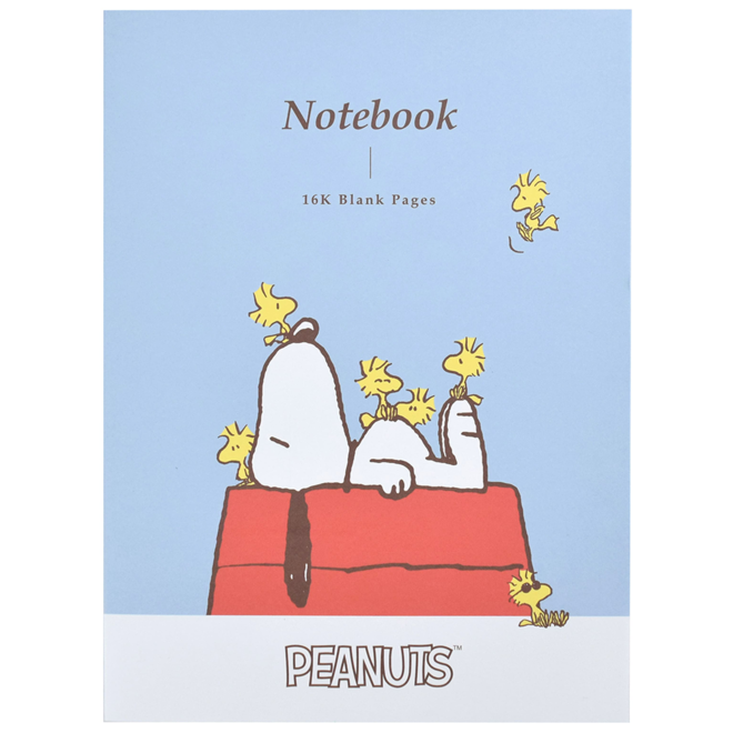 PEANUTS Fixed Blank Notebook 16K