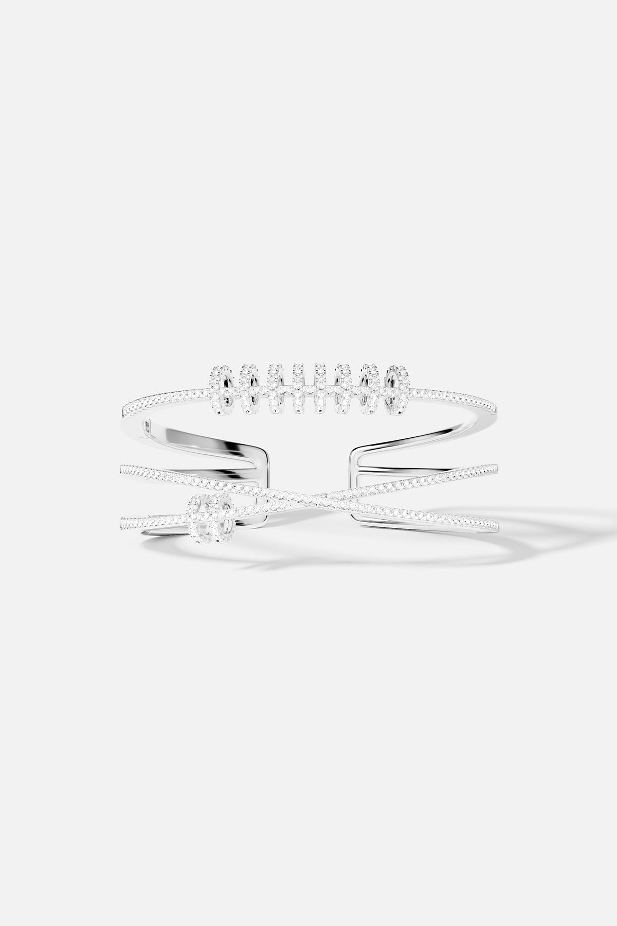 APM Monaco Piercing Triple Bangle - Silver