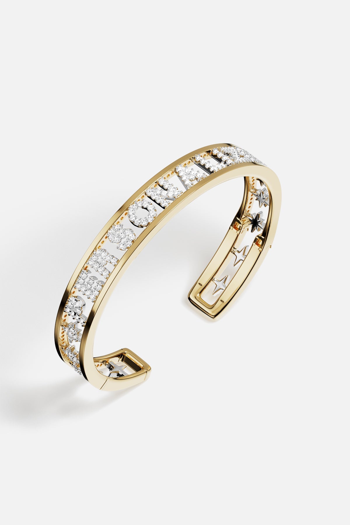 APM Monaco Personalized Morse Bracelet - Yellow Gold