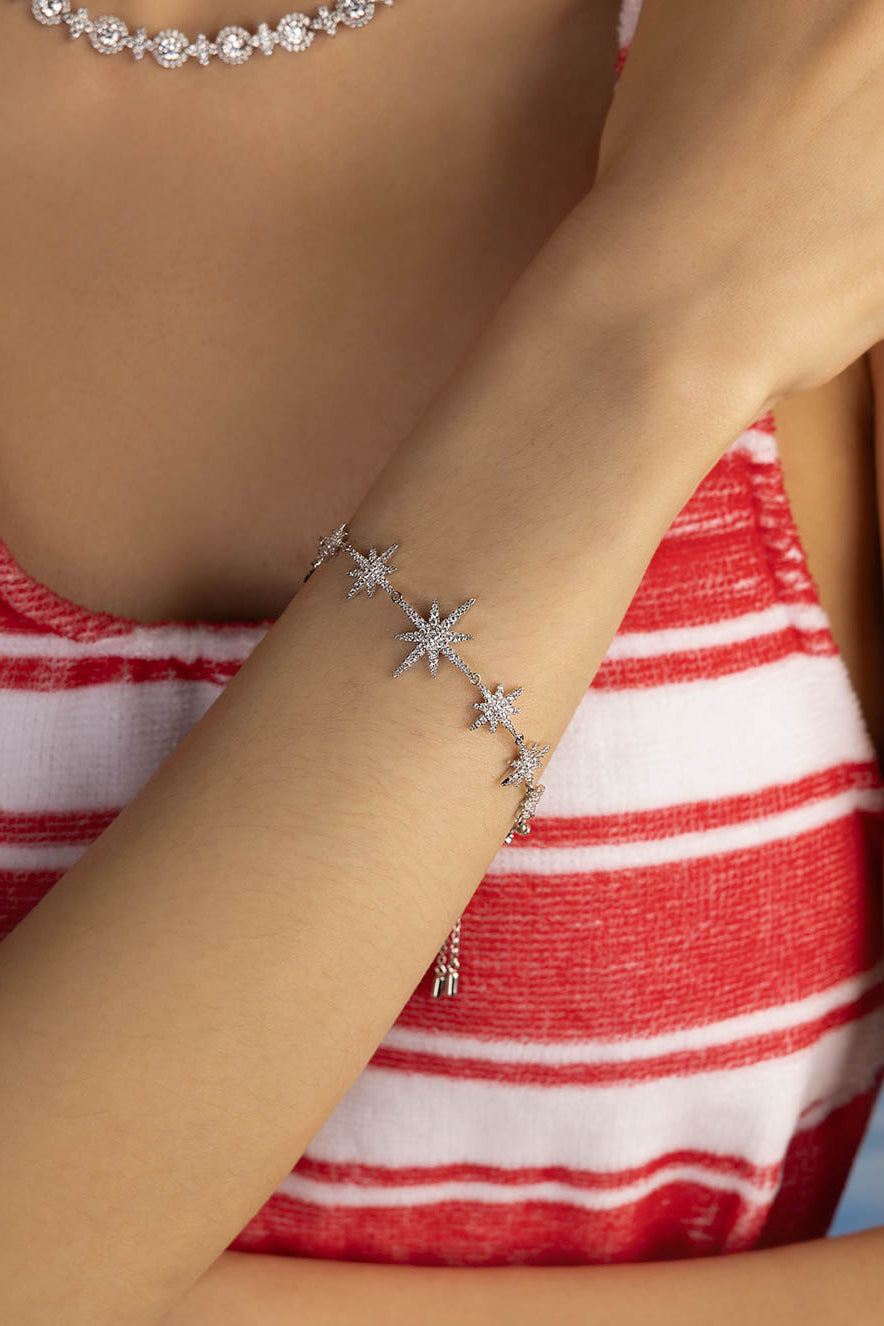 APM Monaco Multi Meteorites Bracelet - Silver