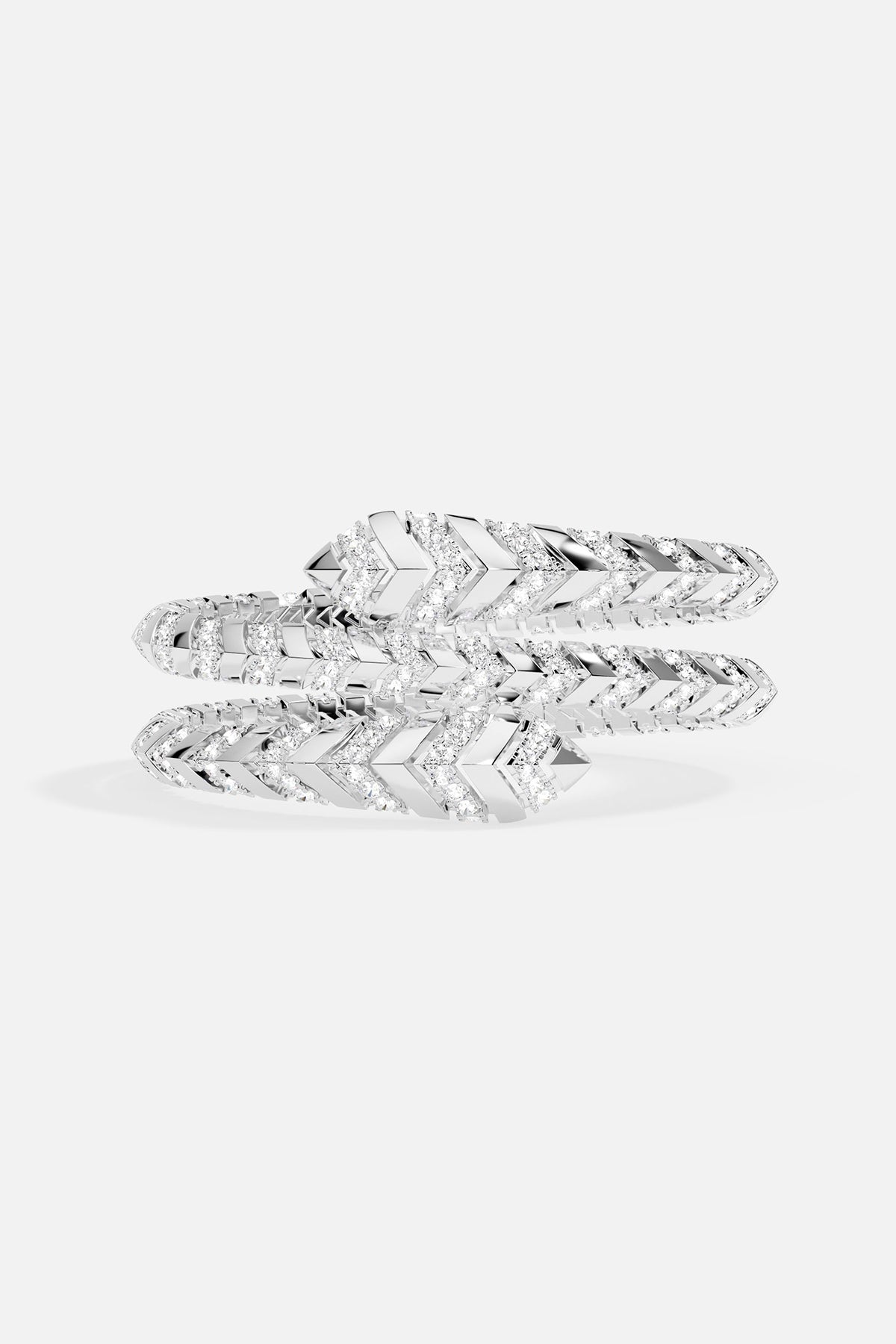 APM Monaco Kaa Double Bangle - Silver