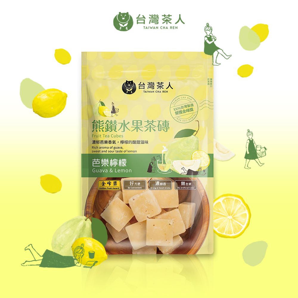 Taiwan Cha Ren Bear Fruit Tea Brick Guava Lemon