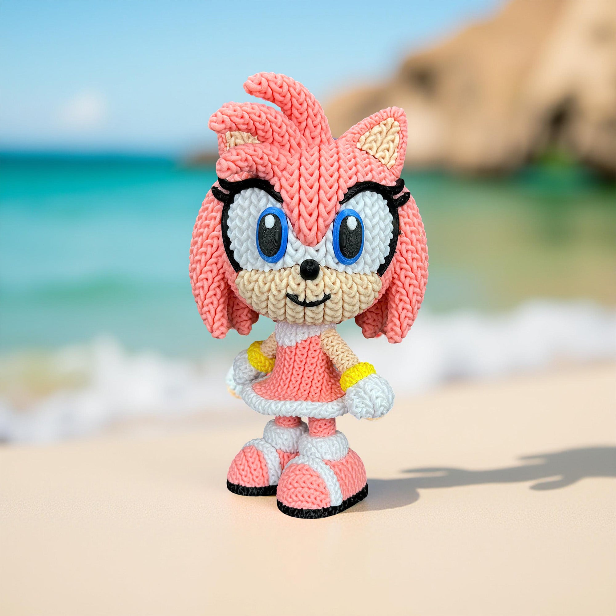 3D Knitted Figure Character - Amy Rose – Night Market PH