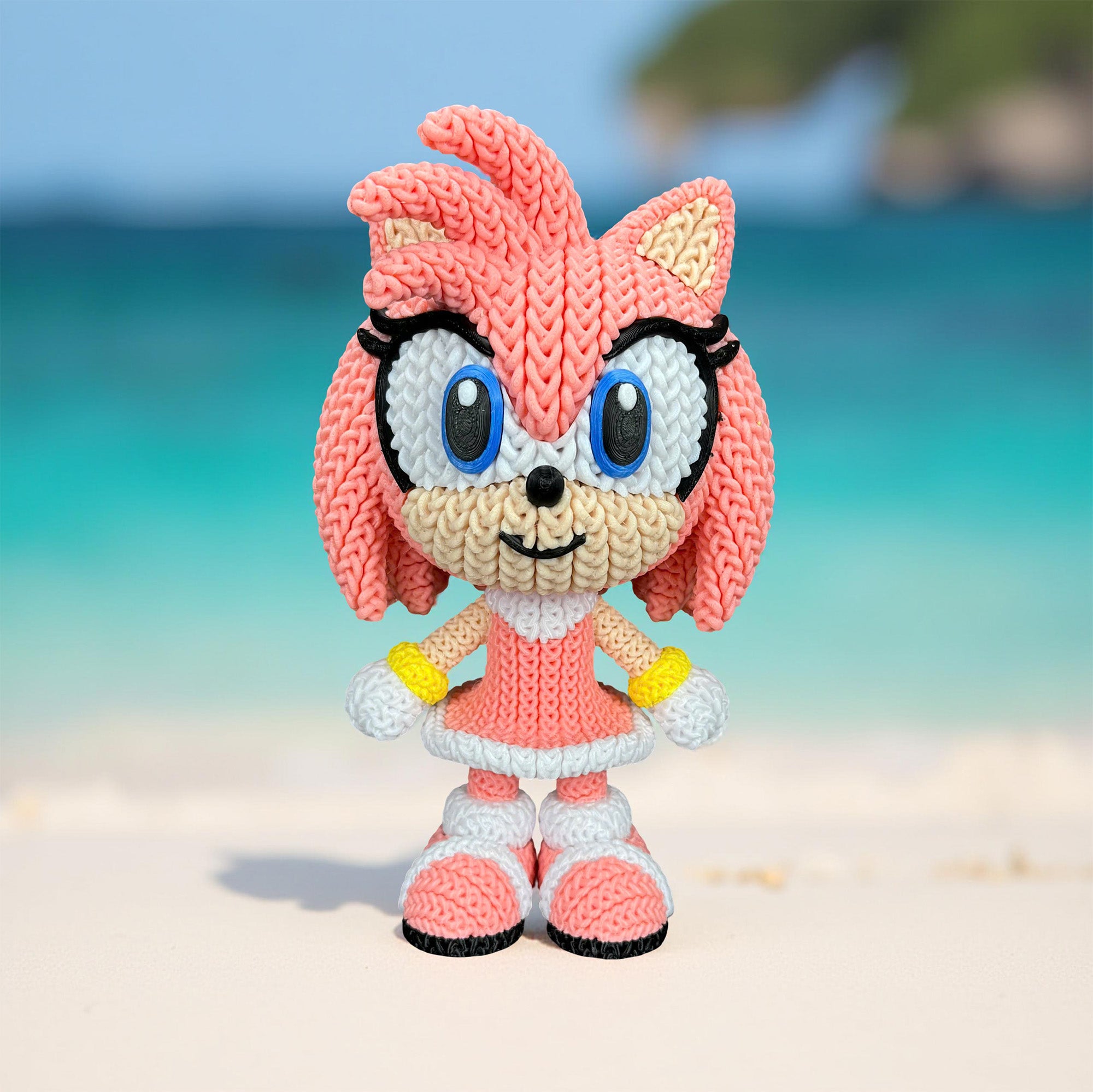 3D Knitted Figure Character - Amy Rose – Night Market PH