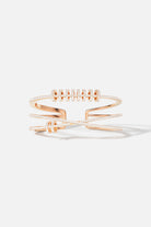 APM Monaco Piercing Triple Bangle - Rose Gold