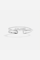 APM Monaco Piercing Double Bangle - Silver