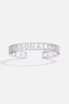 APM Monaco Personalized Morse Pave Bracelet - Silver