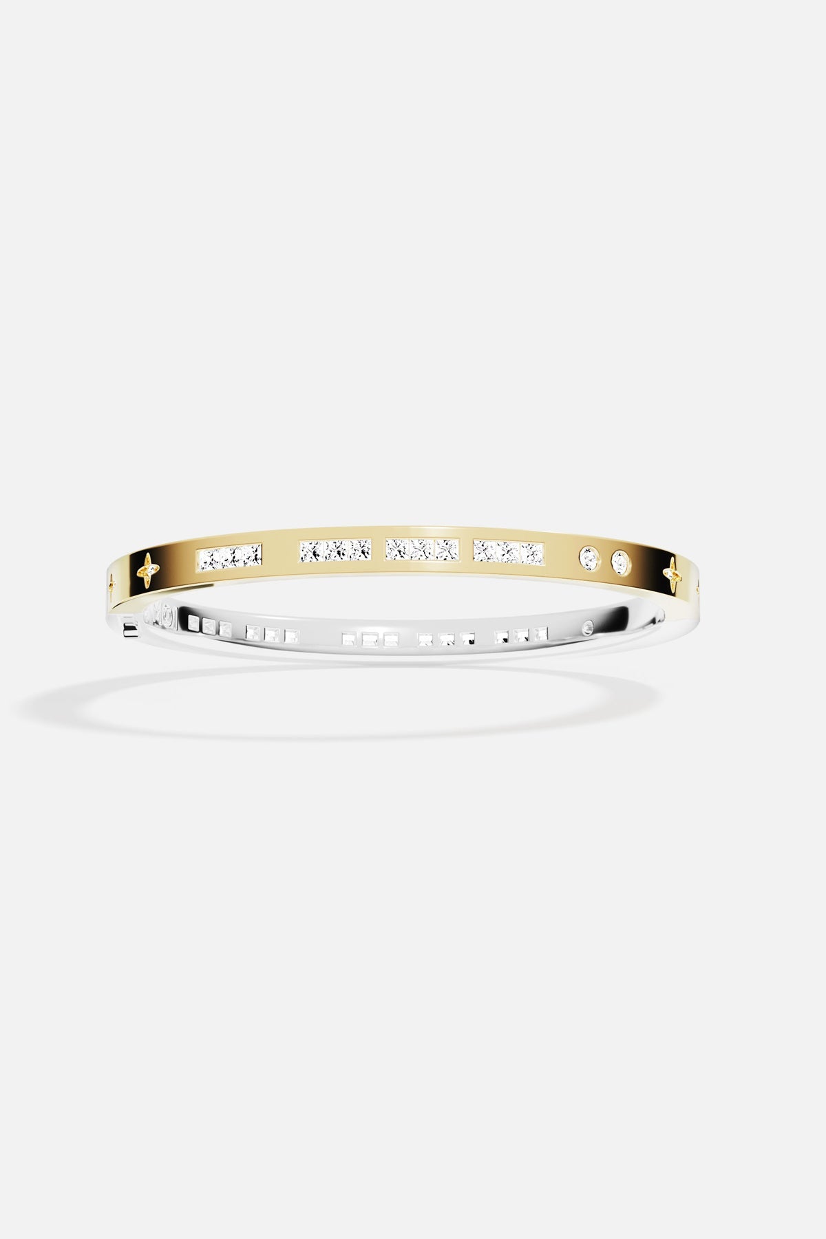 APM Monaco Morse TOI et MOI Bangle - Silver/Yellow