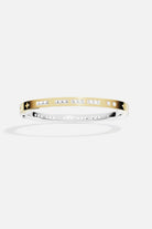APM Monaco Morse TOI et MOI Bangle - Silver/Yellow