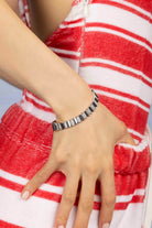APM Monaco Up and Down Statement Bracelet - Silver