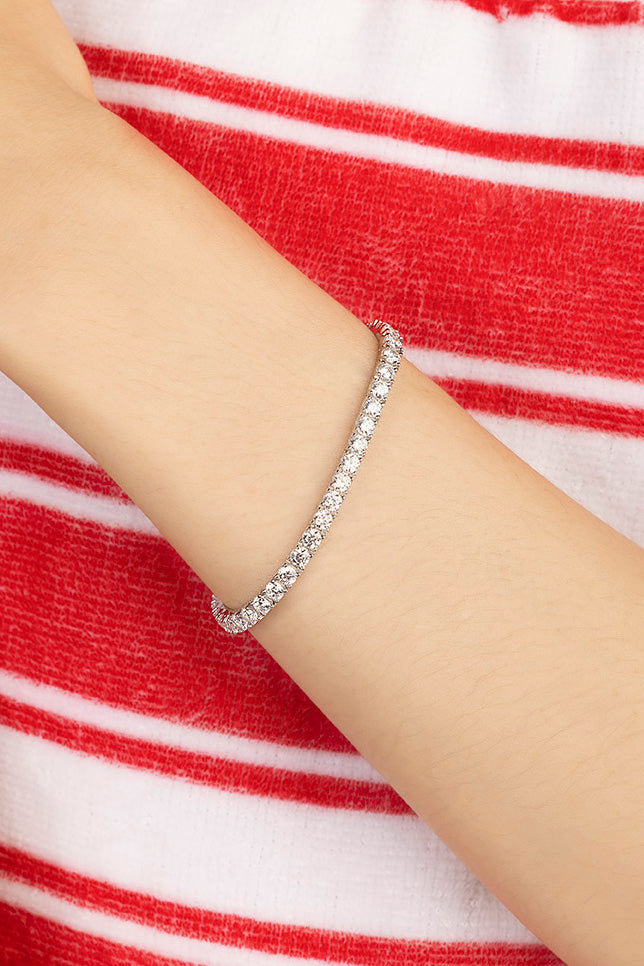 APM Monaco Tennis Fine Bracelet - Silver