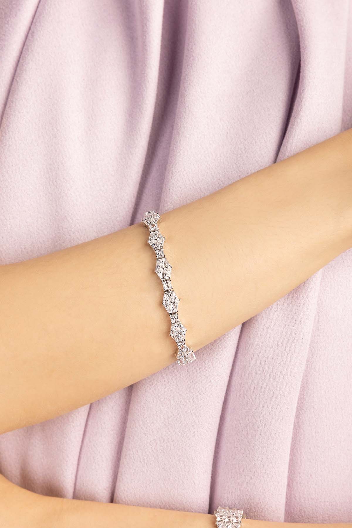 APM Monaco Art Deco Bracelet - Silver
