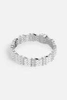 APM Monaco Art Deco Statement Bracelet - Silver