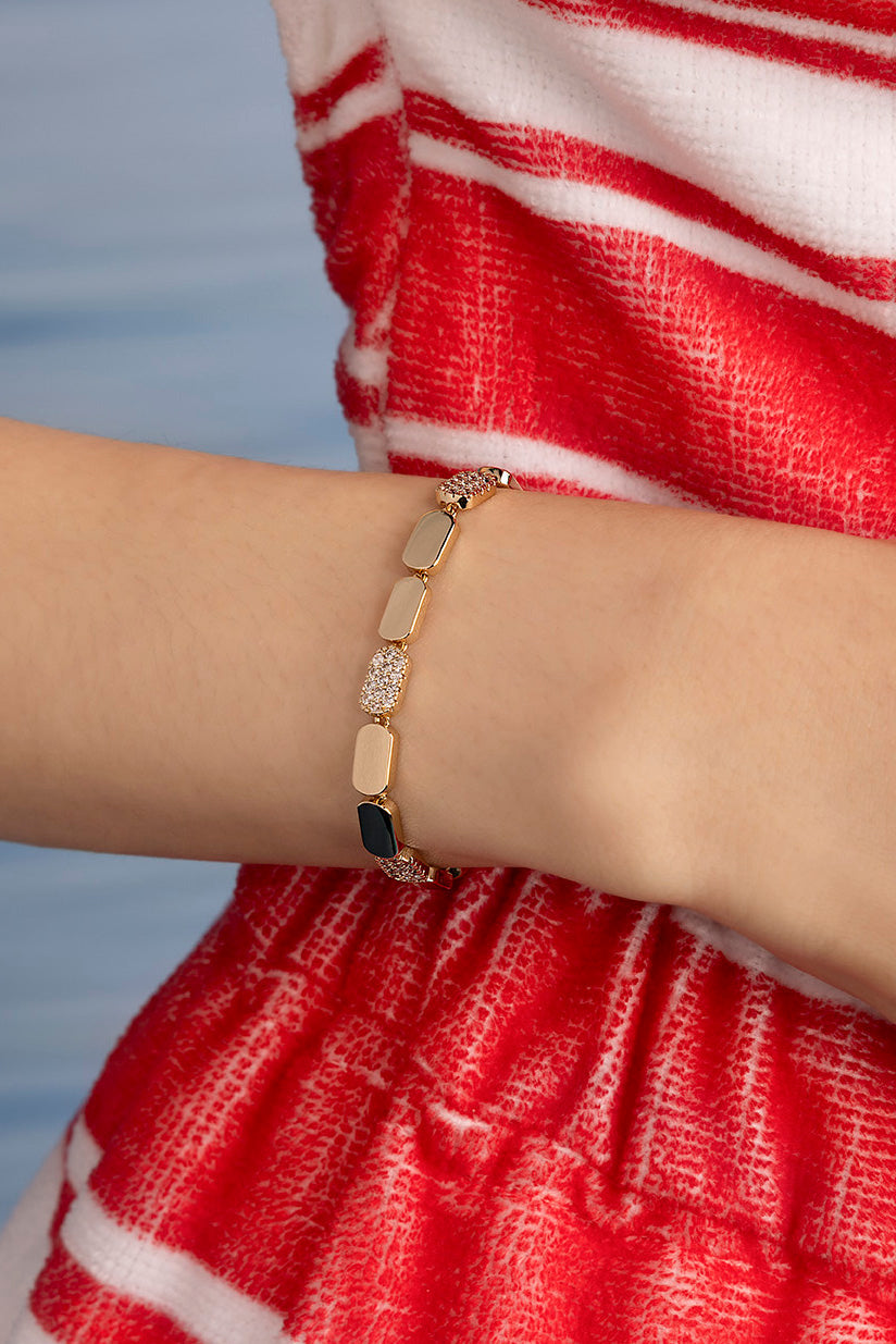 APM Monaco Pavage Bracelet - Yellow Gold
