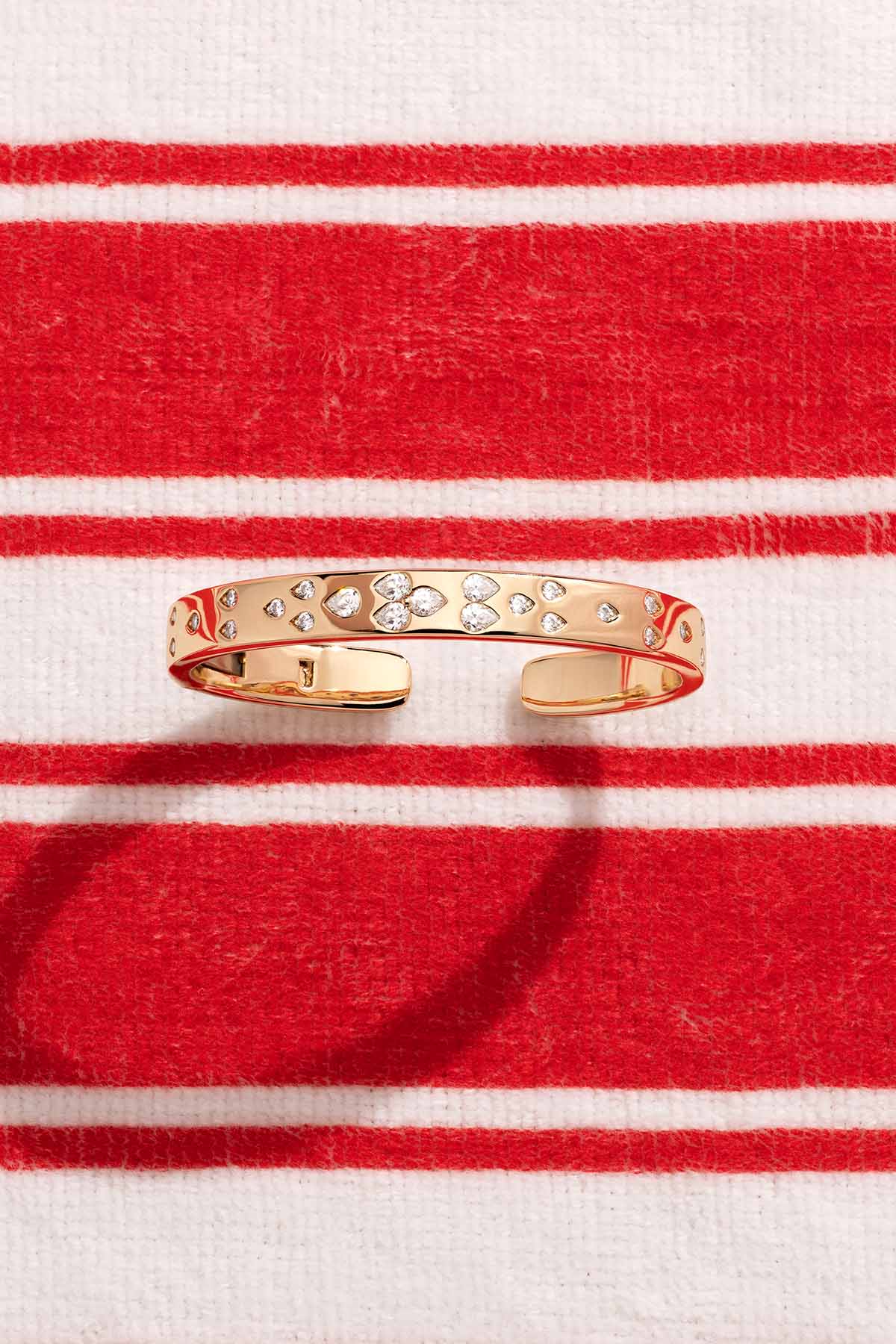APM Monaco Les Gouttelettes Statement Bangle - Yellow Gold
