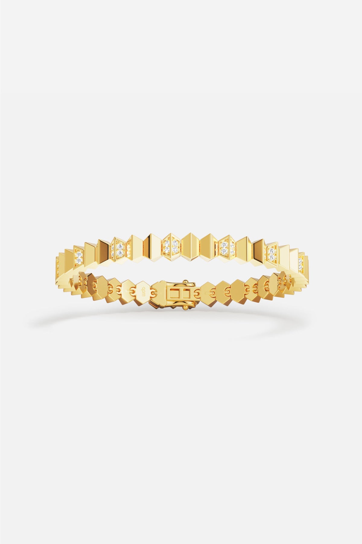 APM Monaco Up and Down Gold Bracelet - Yellow Gold