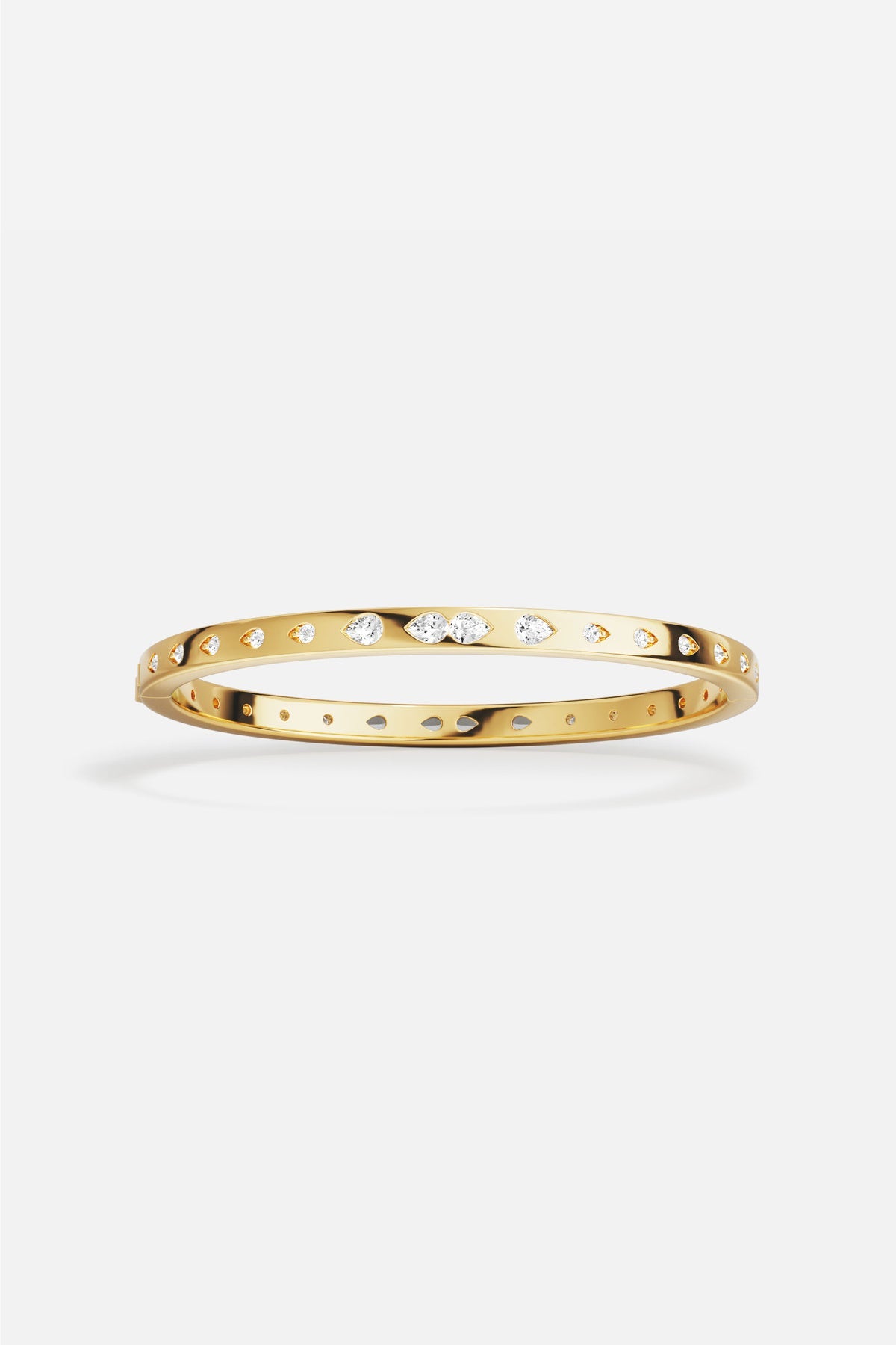 APM Monaco Les Gouttelettes Bangle - Yellow Gold