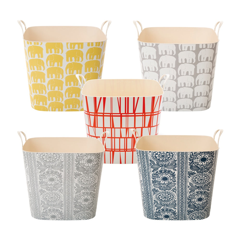 Stacksto x Finlayson Storage Basket Elephant Gray M (25L) Night Market PH