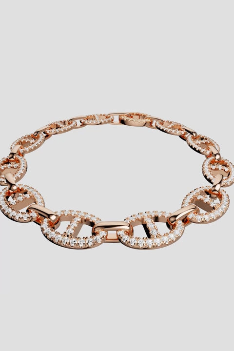 APM Monaco Maille Marine Chain Bracelet - Rose Gold video