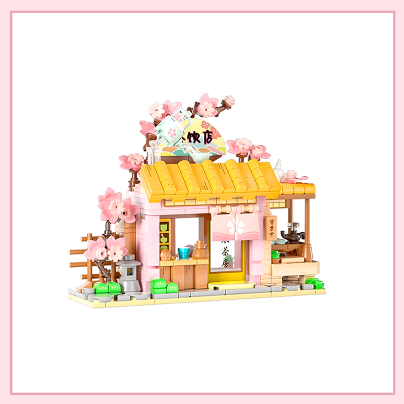 Wekki x Chibi Maruko Chan Shops Series Building Blocks Set - Tea Stall â Night Market PH