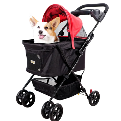 IBIYAYA Easy Foldable Stroller (Medium Pets, 10-20kg)